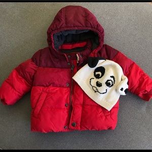 {BABYGAP}❄️winter jacket and hat